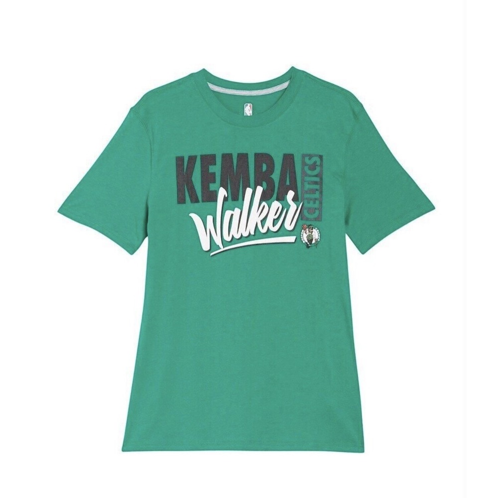 Boston Celtics Shirt Mens XL Kemba Walker Graphic Print NBA Green Crew Neck